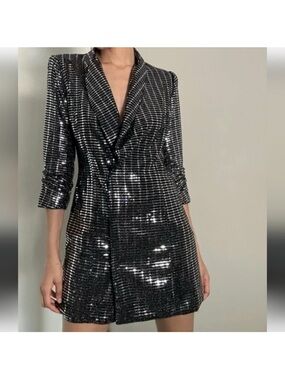 Forever 21 Black Sequin Blazer